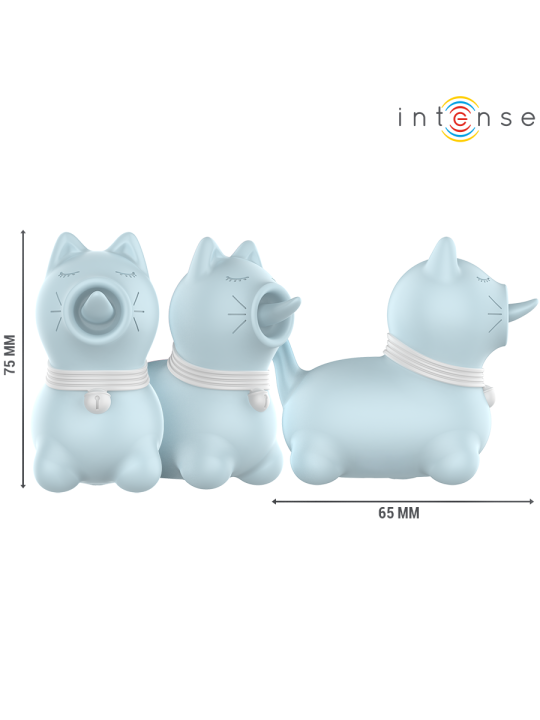 INTENSE ESTIMULADOR PUPPY LENGUA ROTADORA 360º PARA CLITORIS AZUL